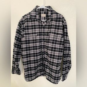 Mens Jachs black and white flannel